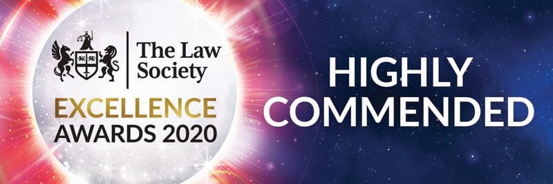 The Law Society Excellence Awards Highly Commended 2020