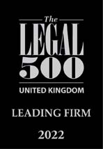 Leading Firm in the Legal 500 United Kingdom 2022