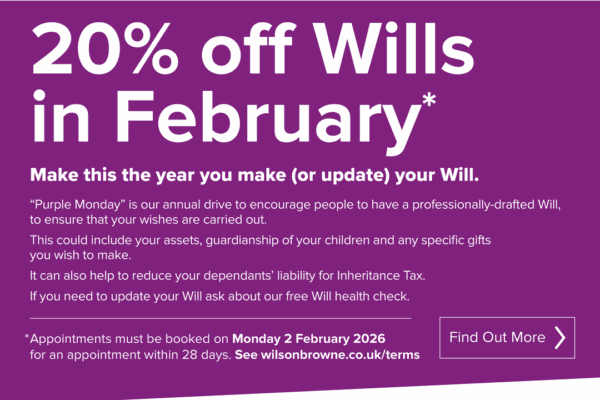 Making A Will On Purple Monday